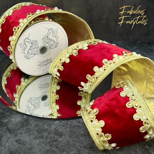 Luxury Velvet Christmas Ribbon Fabulous Fairytales