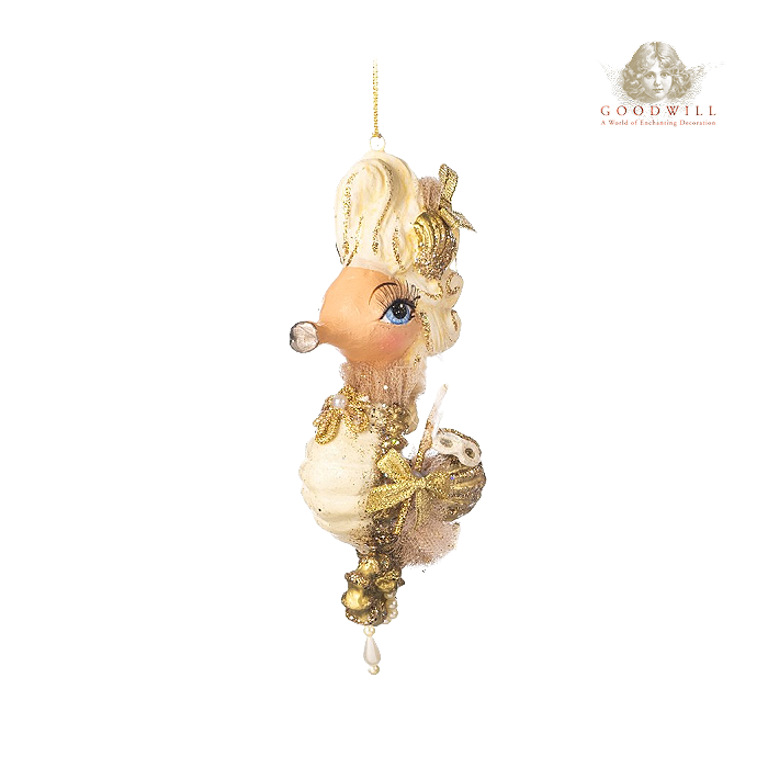 Goodwill Belgium Masked Ball Seahorse Lady Ornament